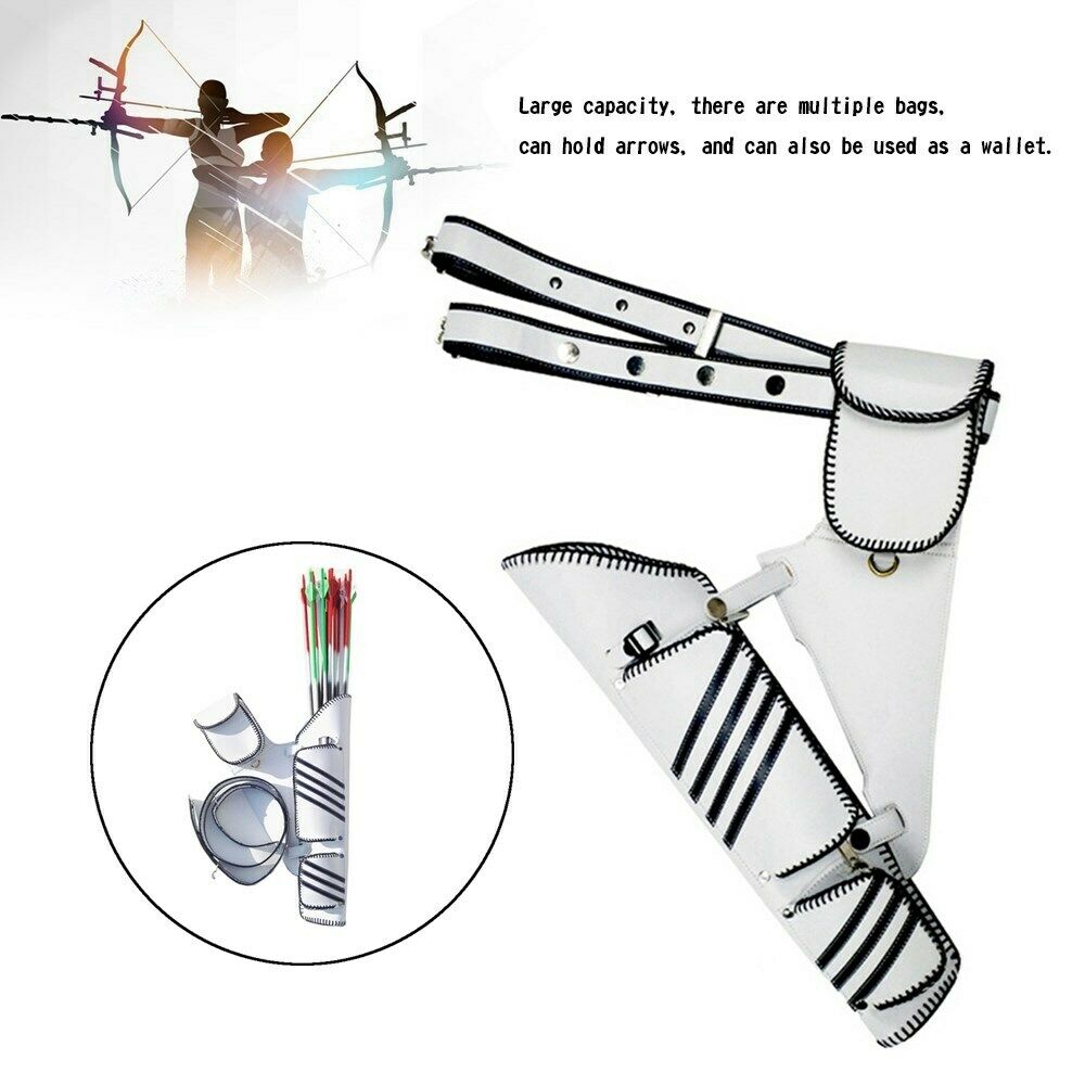 Archery Arrow Quiver Holder Bag Pouch Belt Adjustable Bow Hunting CA