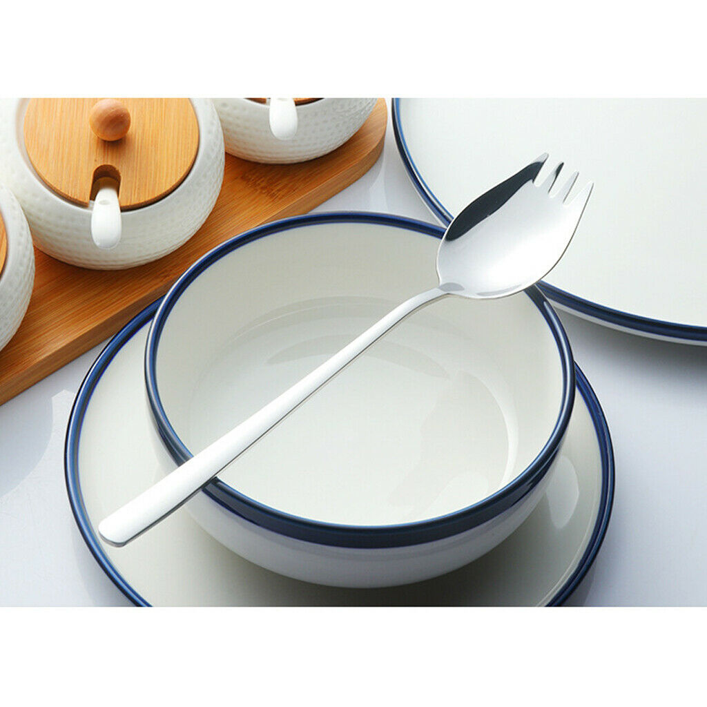 12 pieces Travel Camping Picnic Stainless Steel Spoon Spork Cutlery Flatware