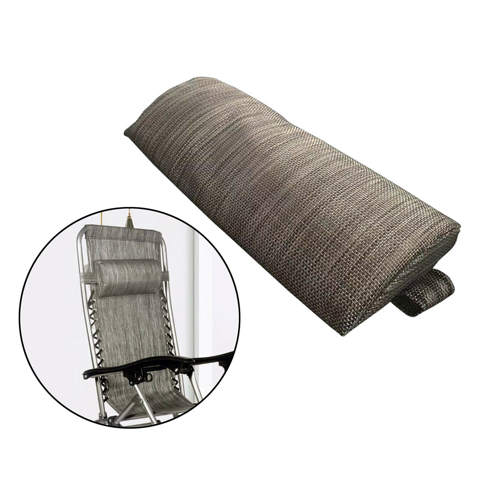 2X Headrest Pillow Replacement for Lounge Chair Lumbar Pillow Adjustable Coffee