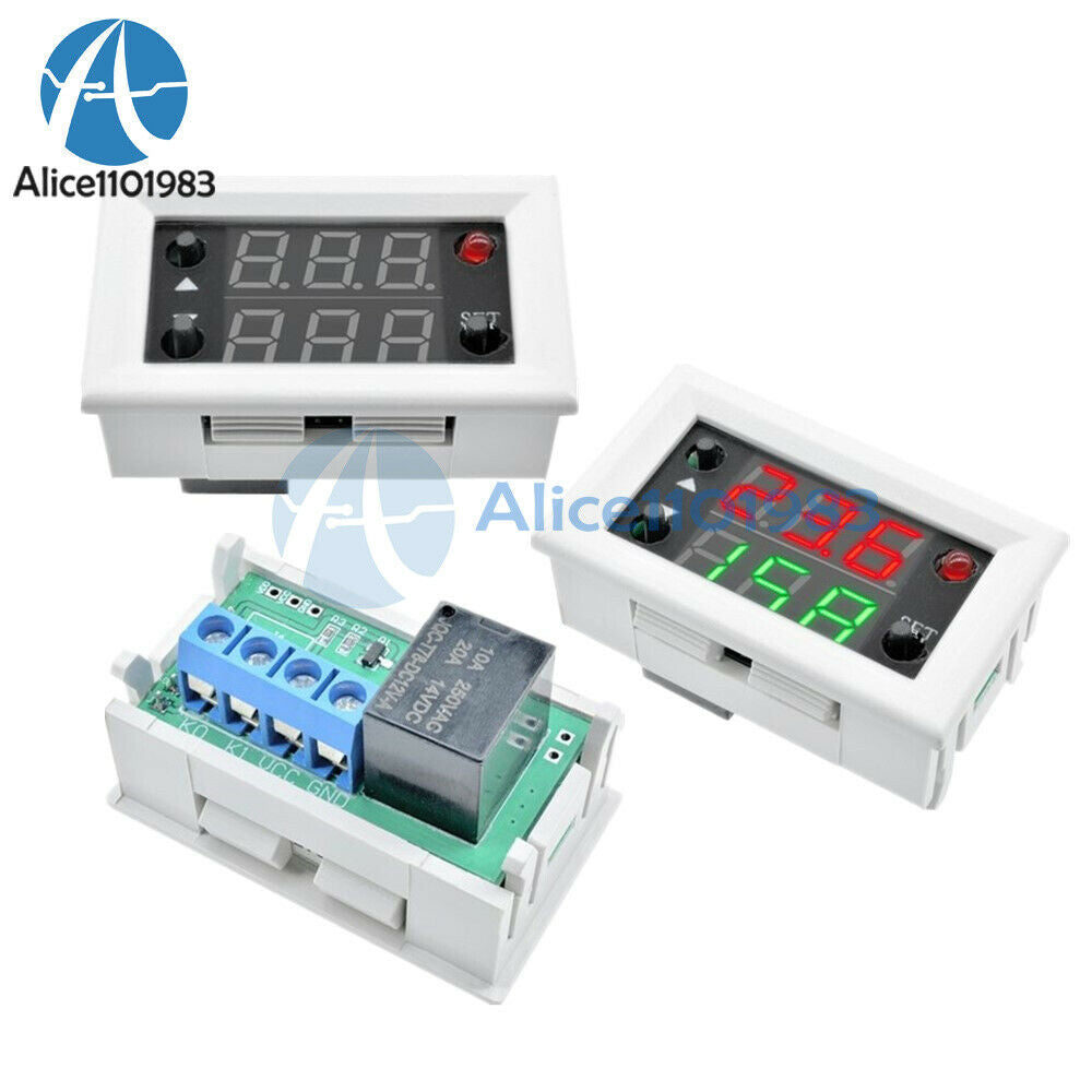2X DC 12V Double LED Timing Time Delay Cycling 0-999s/min/h Relay Module Switch
