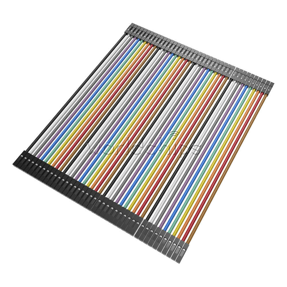 40PCS 10cm Dupont Wire Jumper Cables  Female To Female 1P-1P For Arduino