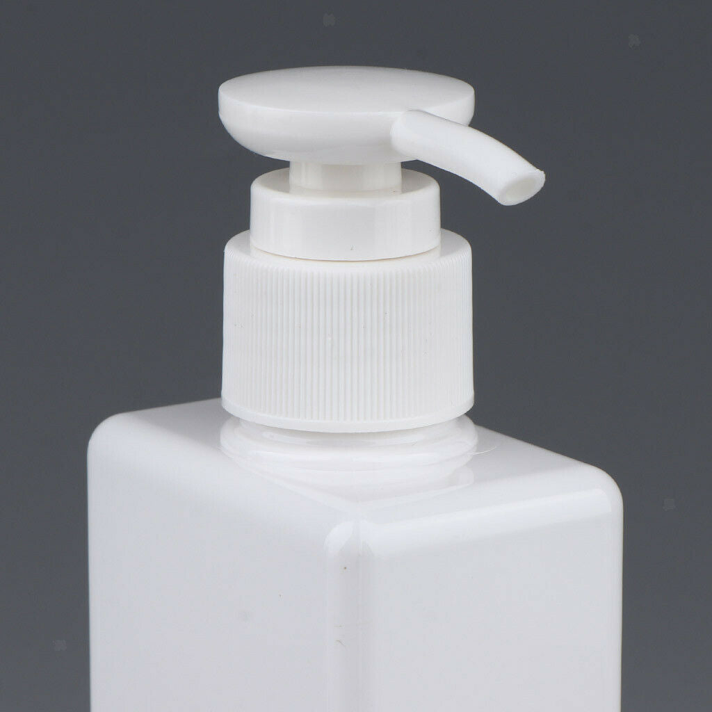 6x 150ml PET Empty Flat Pump Bottles Containers Storage Holder for Emulsion