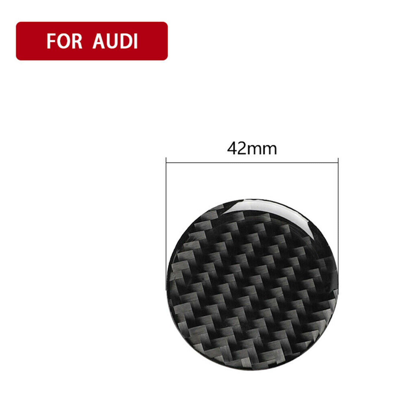 Carbon Fiber Multi-Media Control Knob Trim Fit for Audi A3 S3 8V 2014-2019 Decor