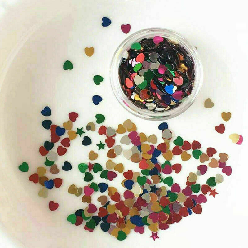 5pcs Glitter Holographic Nail Face Body Art Sequin for Party Masquerade New NR9