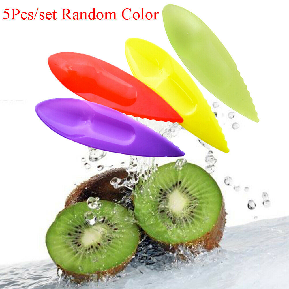 5X plastic fruit kiwigadget kitchen utensil peeler cutter spoon slicer too.l8