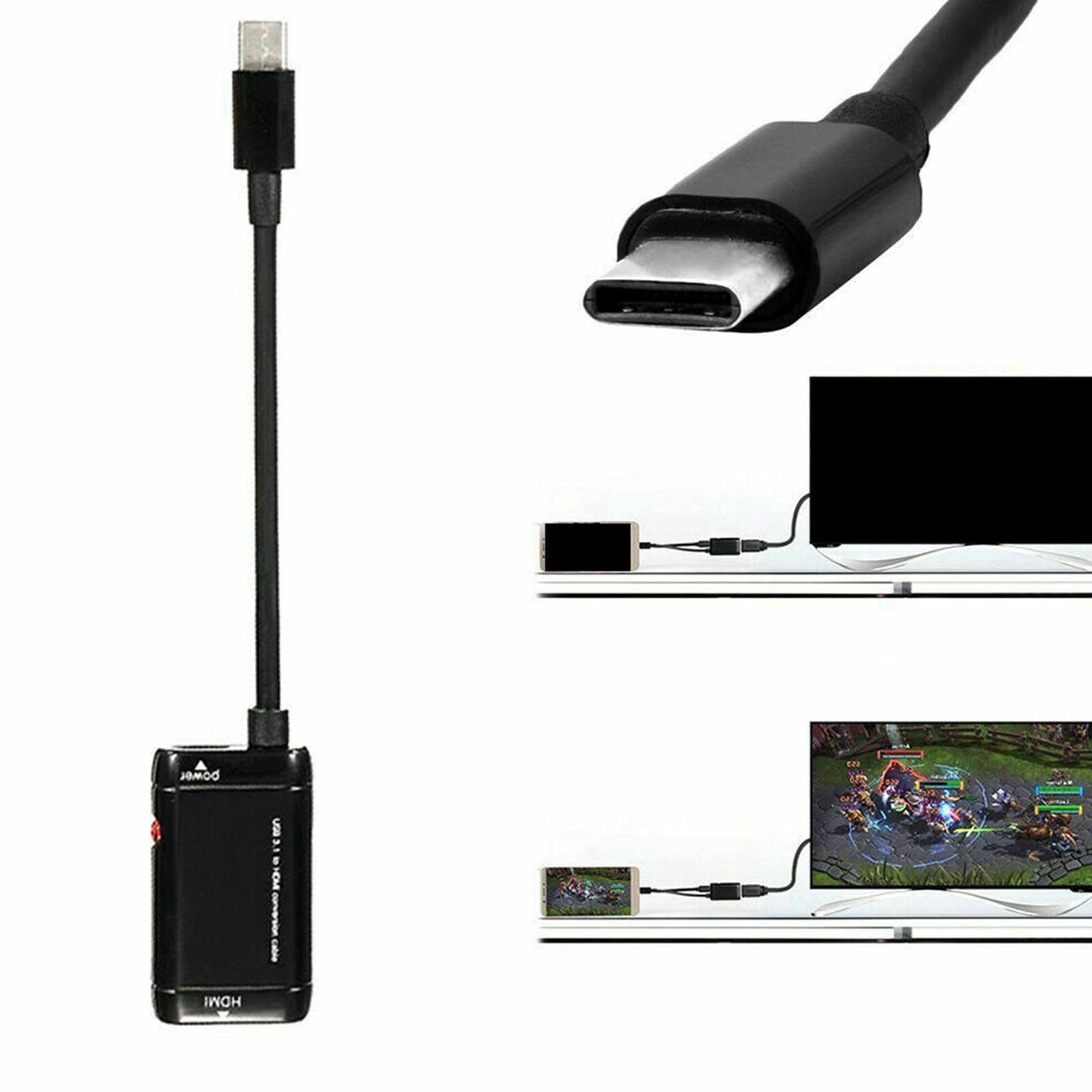 Hot USB-C Type C to HDMI Adapter USB 3.1 TV Cable For MHL Android Phone Tablets