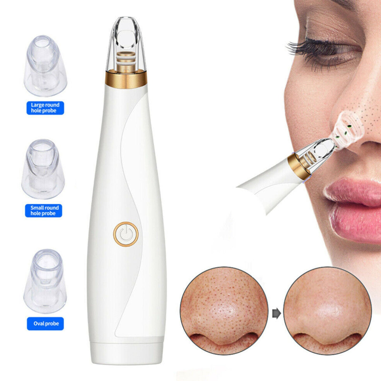1pc Electric Pore Cleaner Vacuum Blackhead Remover Face Pore Suction Cleaner