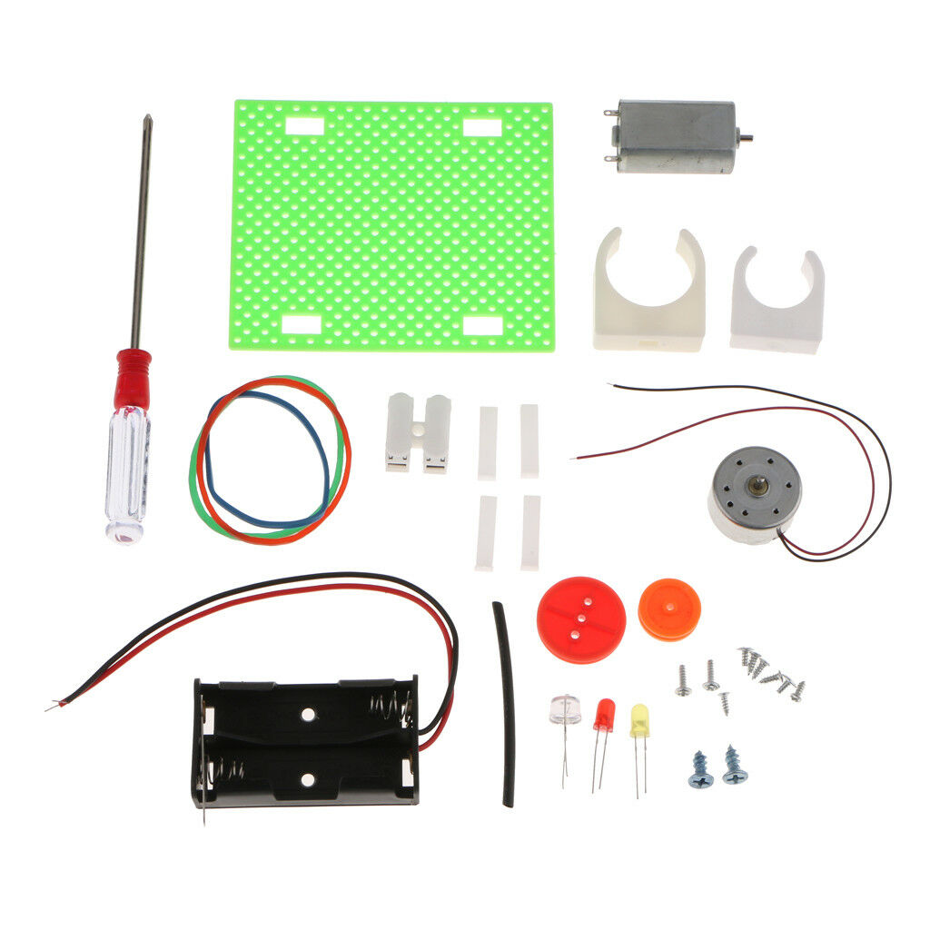 Battery Powered Electric Motor Car DIY Educational Gadget Hobby Robot Kits