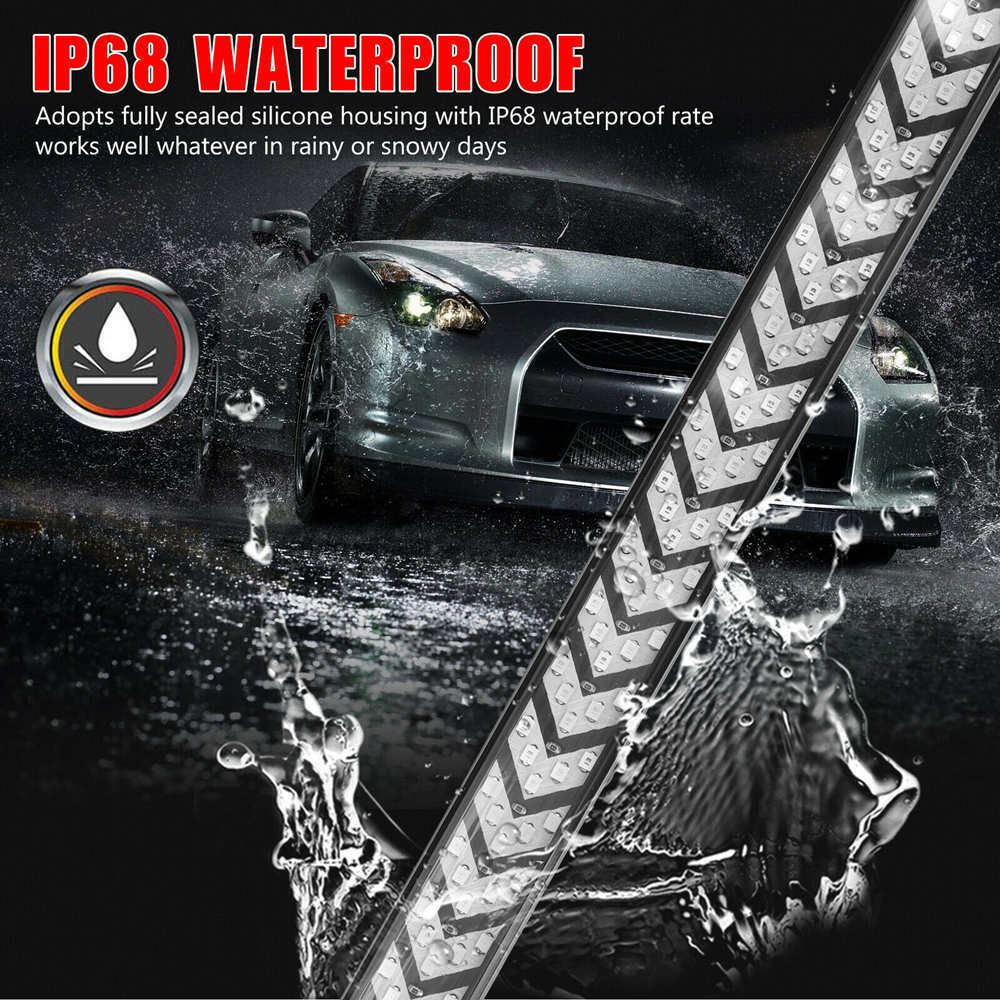 60" LED Truck Tailgate Light Bar Strip Reverse Brake Tail Flowing Turn Signal