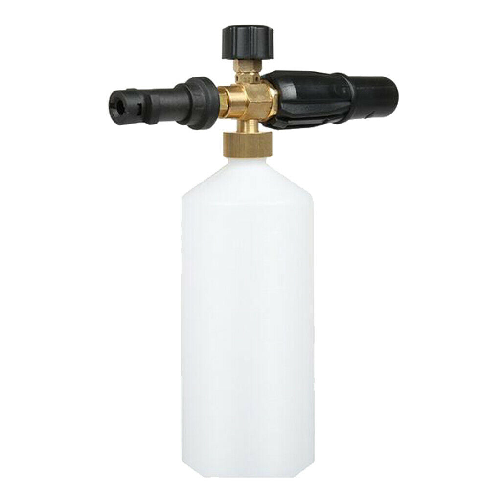 Adjustable Snow Foam Lance  Washer Bottle Pressure Car Wash  -Black