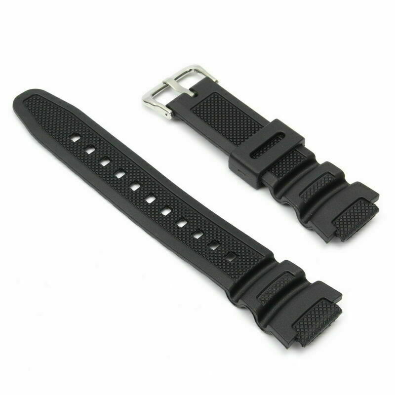 Replacement 18mm Watch Strap Band For SGW 300H SGW 400H SGW 300 SGW 400 Black