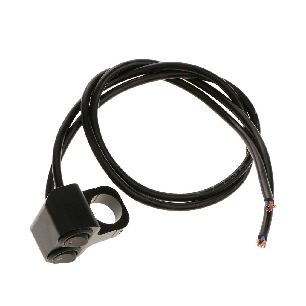 25mm Motorbike Handlebar Headlight Fog Spot Light Dual On Off Control Switch
