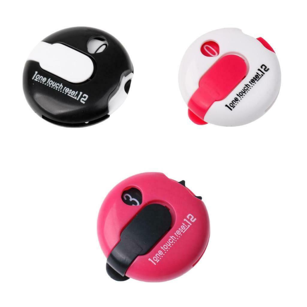 3 Count Golf Score Counter - One Touch Reset, Counts up to 12 Strokes - Durable