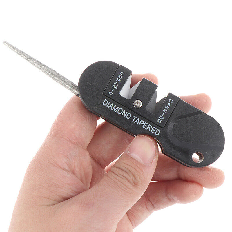Portable Tungsten Ceramic Carbide   Whetstone Sharpener Tool Camp outdoor