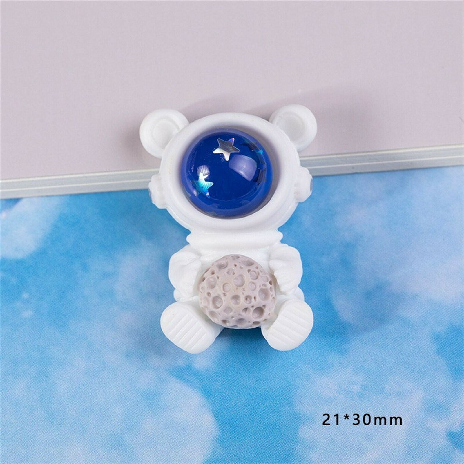 10pc Decor Ornament Mixed Space Rocket Astronaut Embellishment Flatback Cabochon