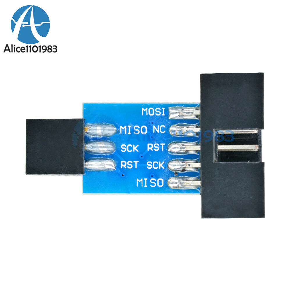 5PCS  USBASP 10Pin Convert to Standard 6 Pin Adapter Board ATMEL AVRISP STK500