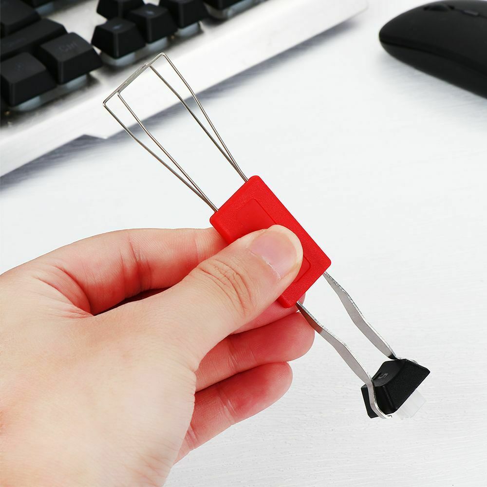 Keyboard Steel Dust Cleaner Aid Keycaps Puller Cleaning Tool Keycap Unloading