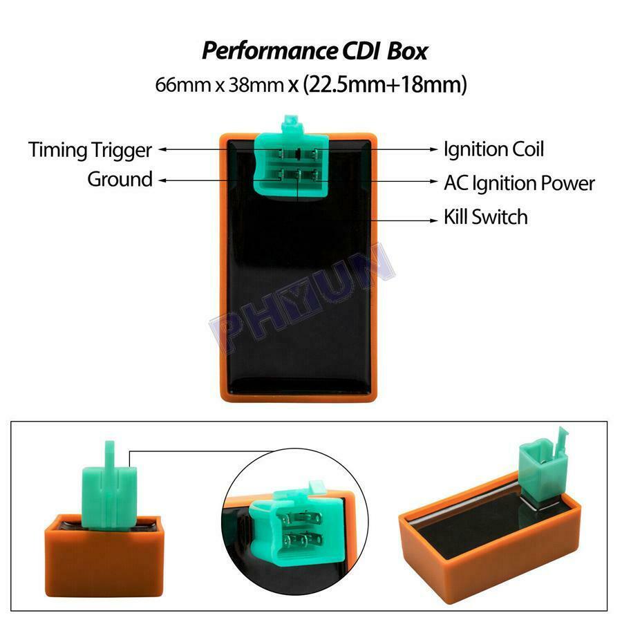 Racing Ignition Coil CDI Solenoid Relay Regulator For 50cc - 125cc ATV Dirt Bike