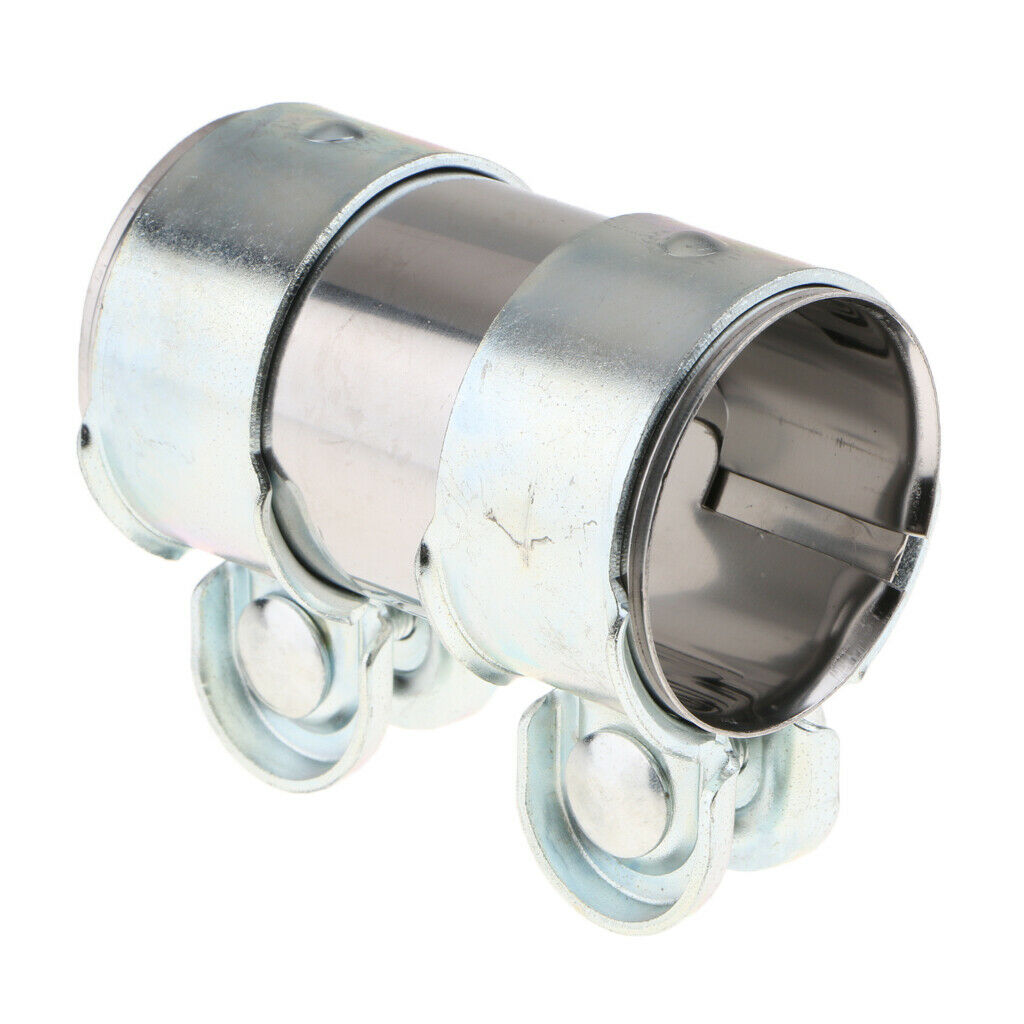 Car Exhaust Pipe Clamp with 2 Inch Thickened Stainless Steel Clamp