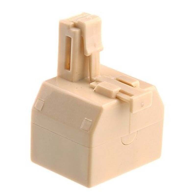 RJ11 Splitter 1 Male to 2 Female Adapter Divider Telephone Phone Fax