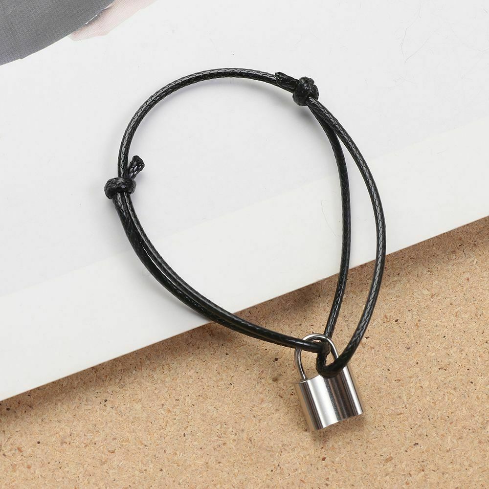 Jewelry Accessories Minimalist Chunky Punk Bangle Gothic Hip Hop Lock Bracelet