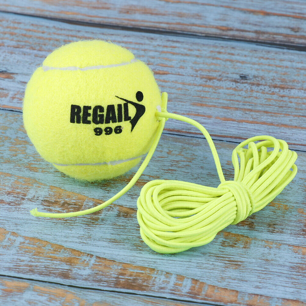 Elastic Rubber Band Tennis Ball Single Practice Training Belt Line Cord Tool WF