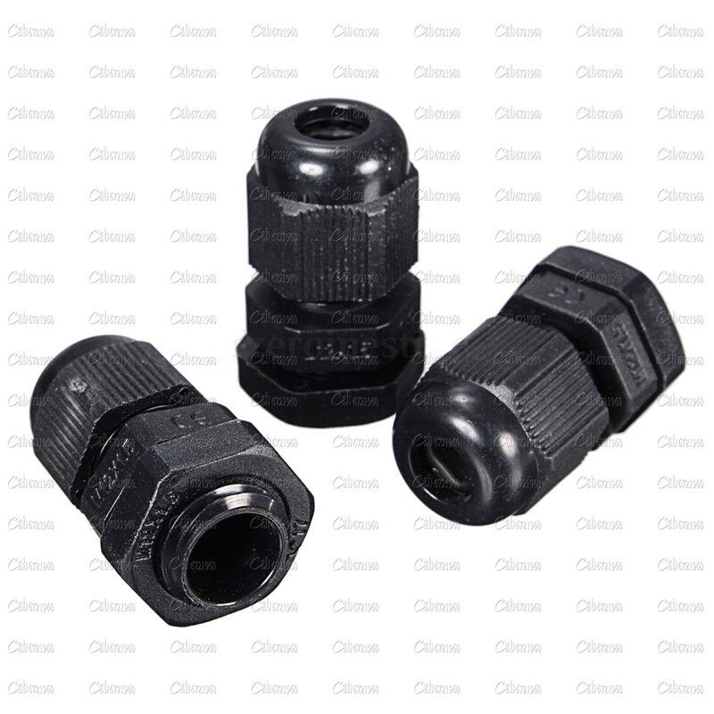 20PCS Waterproof Fixing Gland Connector PG7 for 3.5-6mm Dia Cable Wire New