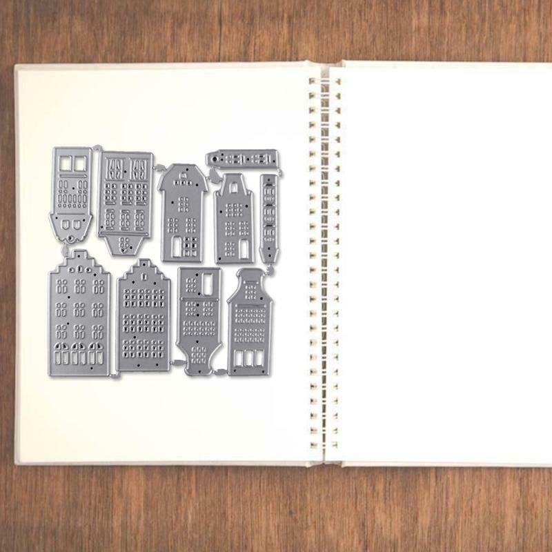 Building House Metal Cutting Dies Stencil DIY Scrapbooking Album Paper Card Mold