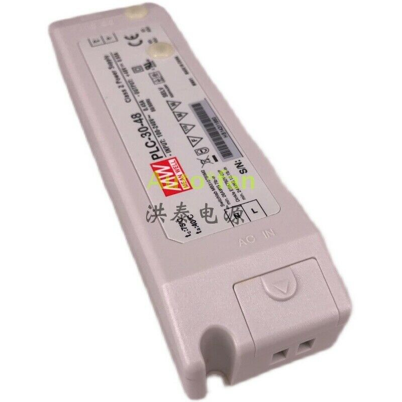 Constant Current LED Dimming Power Supply IP67 MW PLC-30-48 48V 0.63A 30W New