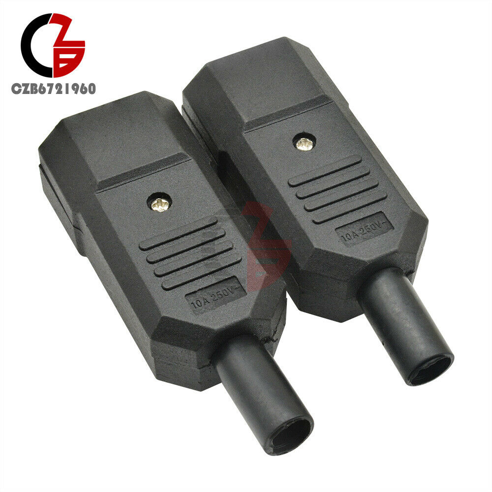 1/5/10PCS 250V 125V 10A IEC320 Mains Power Plug/ Socket Cable Connectors AC 15A