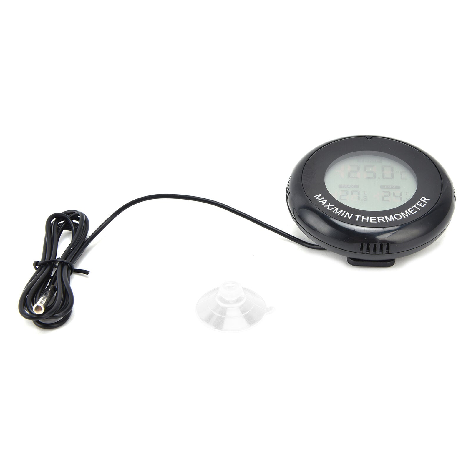 Digital Round Thermometer Magnetic Suction Cup Temperature Meter Fish Tank XX