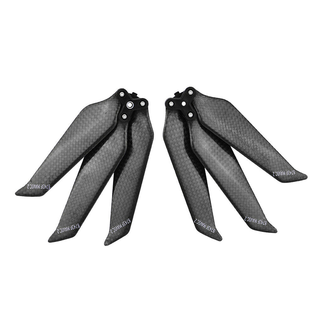 1 Pair Carbon Fiber 3-Blade Low-noise Propeller Props for DJI MAVIC 2
