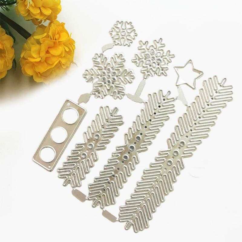Snowflake Die Cuts Stencil Delicate Snowflake Carbon Steel Cutting Die Template