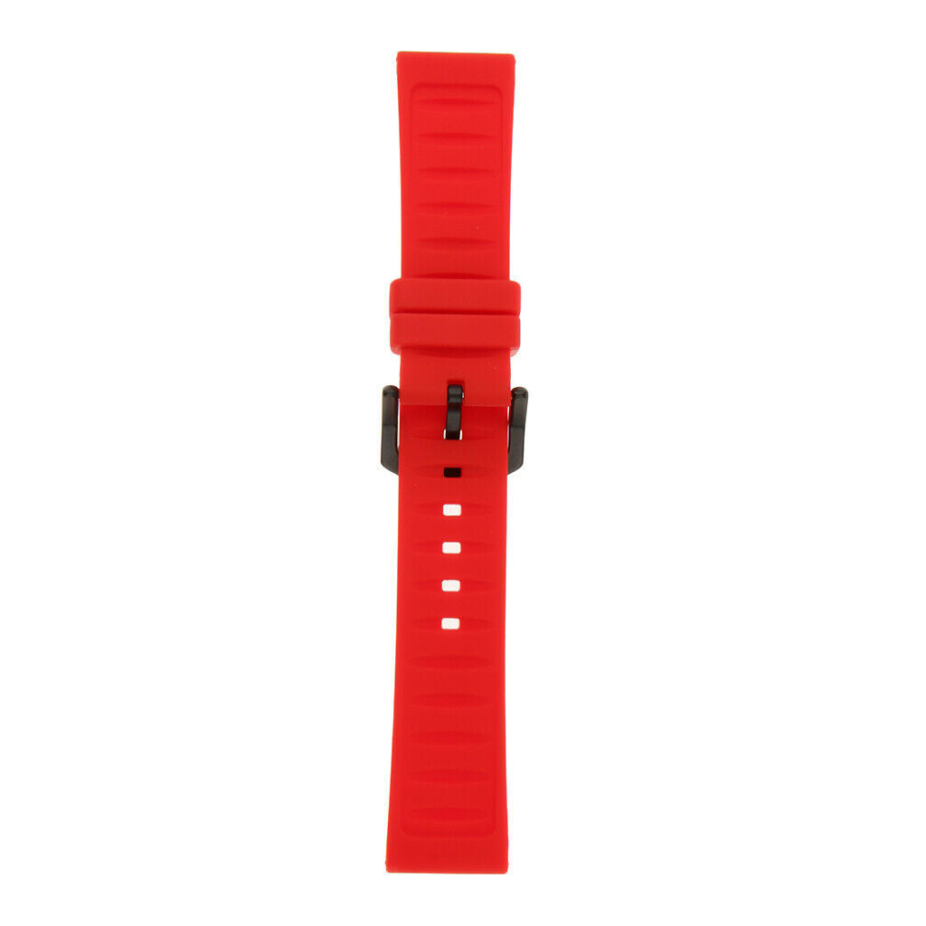 Red Silicone Rubber Bracelet  Replacing Accessories - Red 24mm