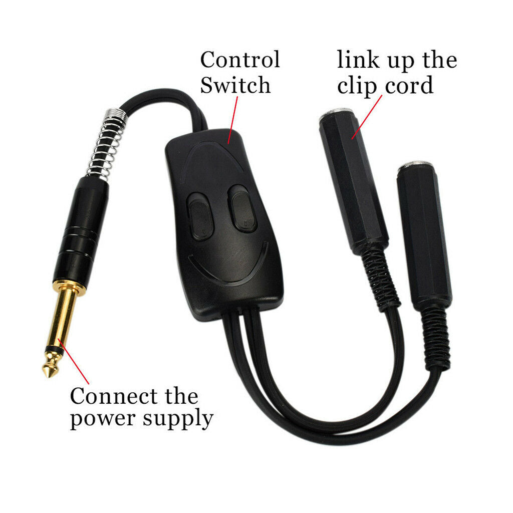 Tattoo clip cable dual connector for machine power supply kit tattoo supply