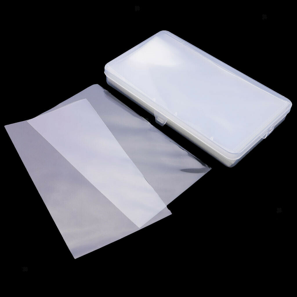50Pcs Paper Money Currency Banknote Case Holder Storage Collection with Box