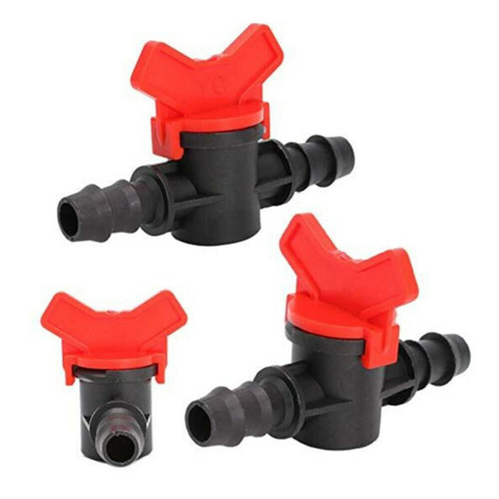 5Pcs 16mm Joints PE Pipe Water Switch Ball Valve Irrigation Drip Hose Connector