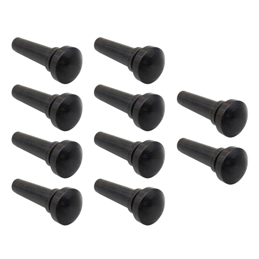 10pcs Finest Violin Fiddle Tail Pin DIY Violin Parts for Violinist Black