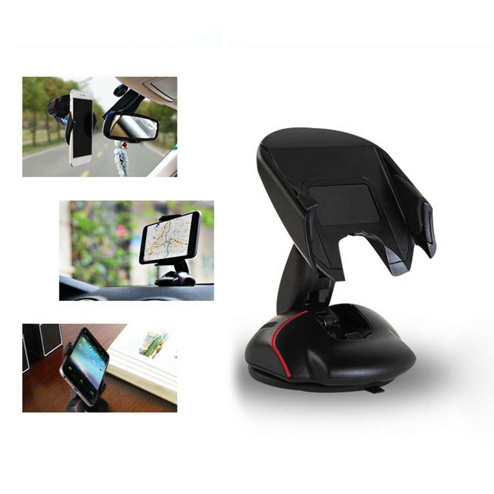 Adjustable Mouse Mobile Phone Bracket Silicone Base Suction Pad Smartphones