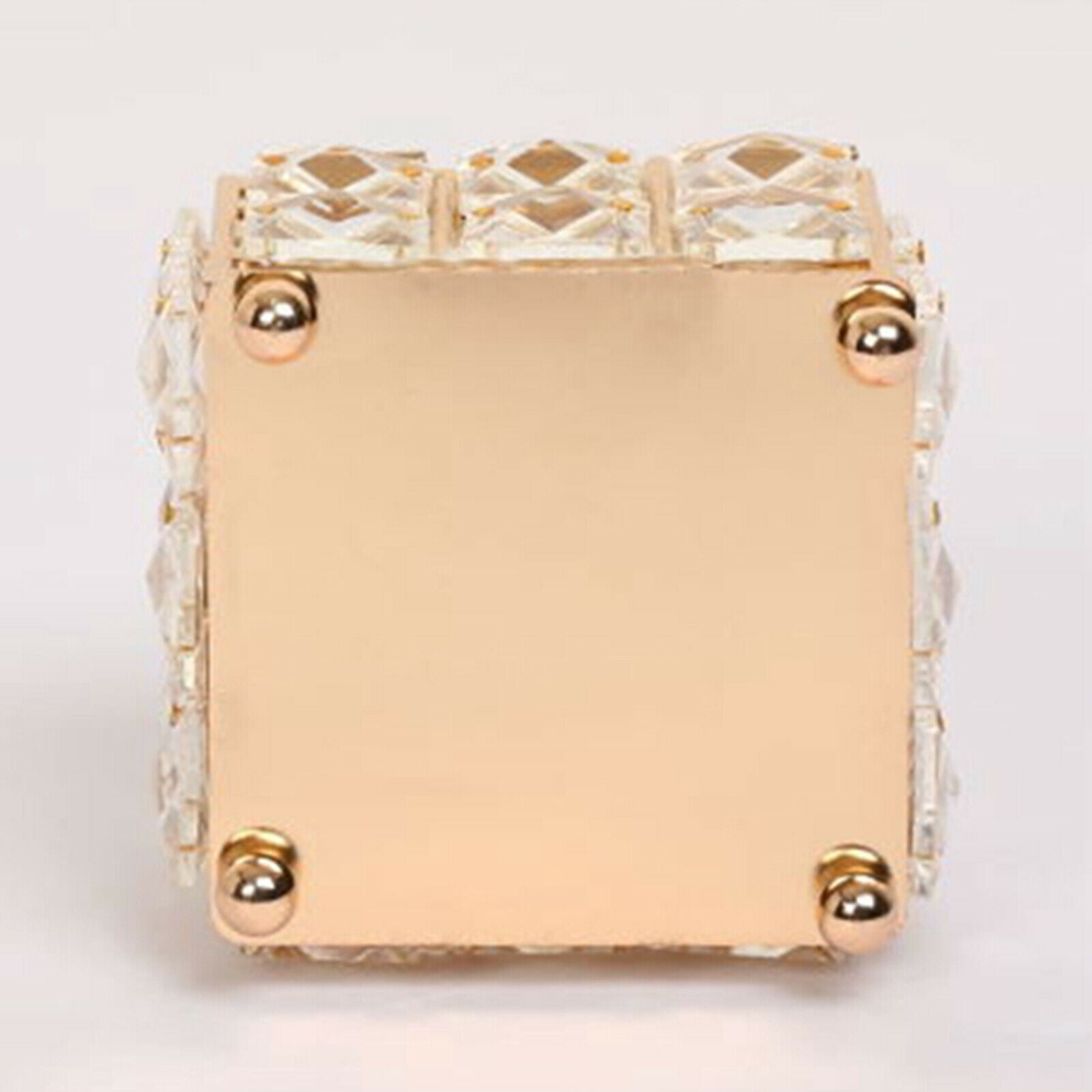 Luxury Crystal Jewelry Box with Lid Rhinestone Trinket Storage Case Gift