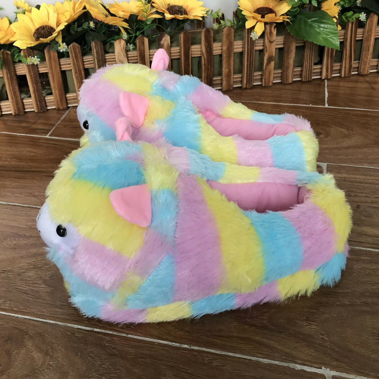 Cute Plush Soft Animal Sheep Women Plush Slippers Winter Warmer House Slipper