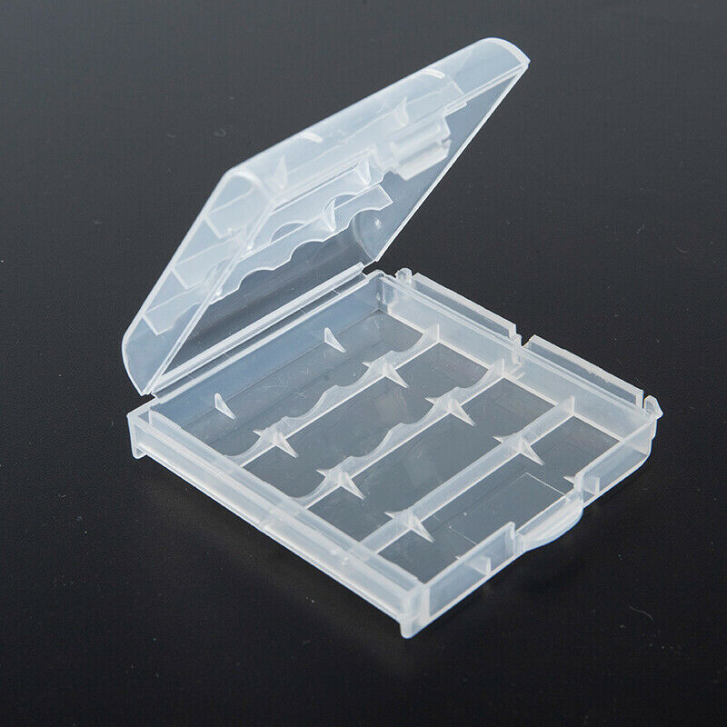4 grid Portable Hard Plastic Case Holder Storage Box Cover for AA / AAA B.l8