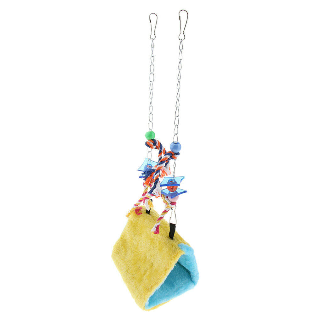 Bird Parrot Cage Hanging Ornaments Parrots Cozy Hammock 3 Sizes S