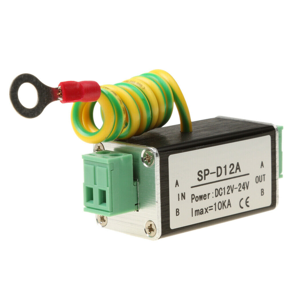 DC 12-24V Power Supply Surge Protector Suppressor Thunder & Arrester 10Ka