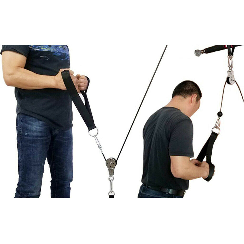 Gym Fitness Triceps Double Grip Grips Strap