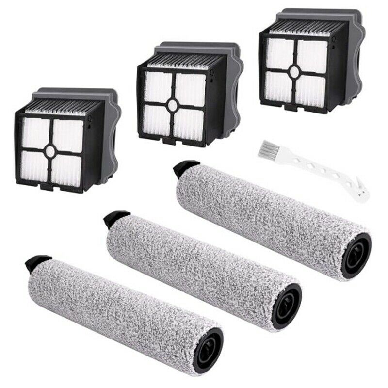Replacement Brush Roller and Vacuum Filter Suitable for Tineco IFloor 3/IFloI5U3