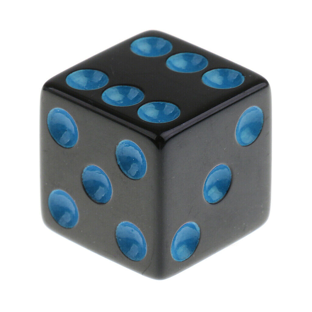 16mm Opaque Six Sided Spot Dice Games D6 4 Colours for D&D RPG MTG 20pc/set