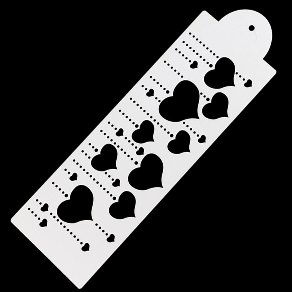 Hanging Heart Cake Stencil Fondant Designer Decorate Craft Cookie Baking .l8