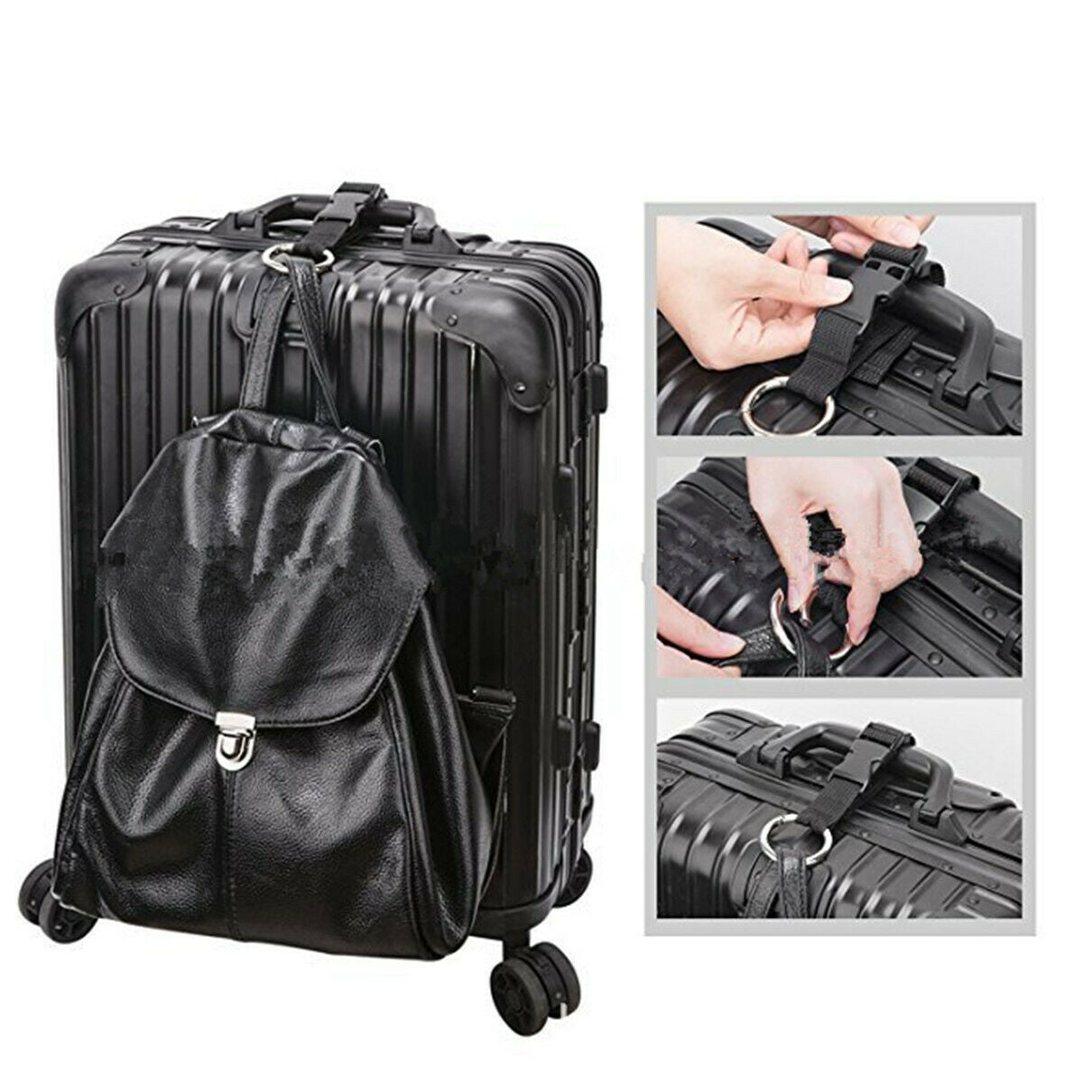 Handbag Clip Jacket Holder Gripper Add Bag Anti-theft Luggage Strap Use to Carry