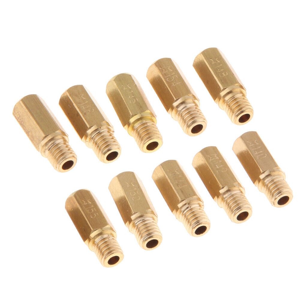 10Pcs Carburetor Main Jet Injectors Nozzle Kit for   OKO CVK KOSO PWK